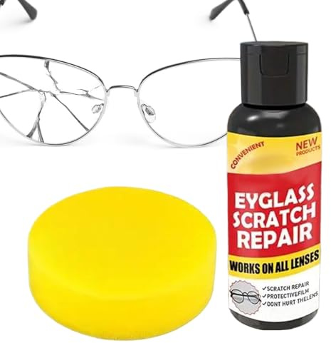 Cire Réparatrice pour Rayures de Lunettes - 100g Cire Éliminatrice de Rayures pour Verres de Lunettes,Nettoyant Écran Montre Téléphone Appareil Photo Maison École Voyage