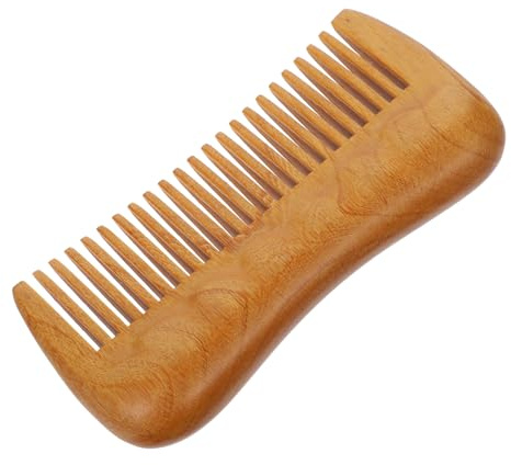 WOFASHPURET Fine-toothed Wooden Massage Comb Anti-static Boxwood Hairdressing Tool Scalp Massager Lightweight for Home and Travel Use