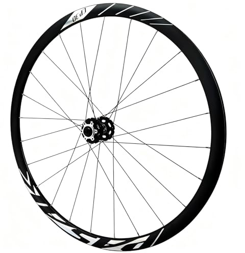 700C Biciclette Da Strada Ruota Anteriore Lega Di Alluminio Cerchi A Doppia Parete Freno A Disco Sgancio Rapido Ruota Posteriore Mozzo 24H Per Cassetta Da 8-12 Velocità(Black,Front)