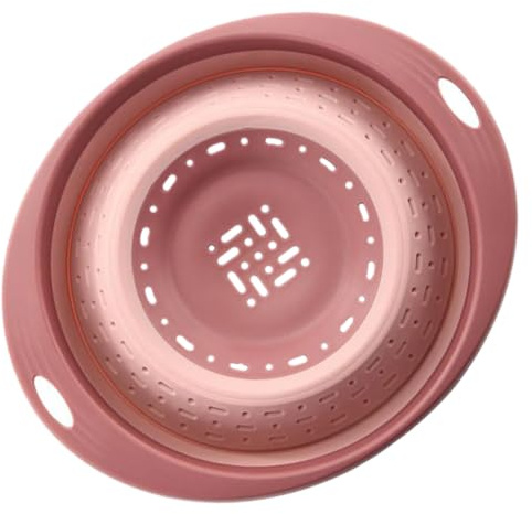 TOYANDONA Cesta Coladora Telescópica De Cocina Plegable De Pp Rosa Cesta De Lavado Multifuncional Para Frutas y Verduras Extensible Para Uso Doméstico
