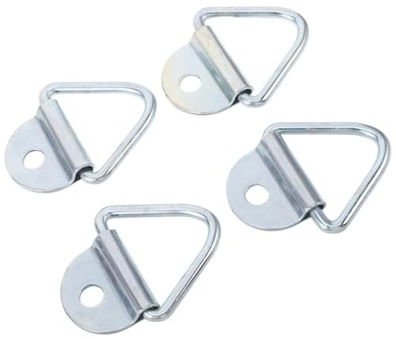 MAGICLULU 4 Stück Zurranker aus Witterungsbeständigem Kohlenstoffstahl Kleine D ringe für Lkw Anhänger und Wohnmobile Universelle Abschlepphaken für Ladungssicherung im Außenbereich