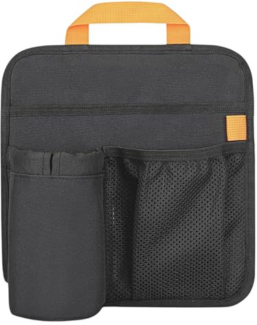 Portavasos para silla de playa, 27 x 26 cm, soporte para botellas de agua, organizador lateral de sillas, ajustable multifuncional portátil para botella de agua, teléfono, gafas de sol, libro de