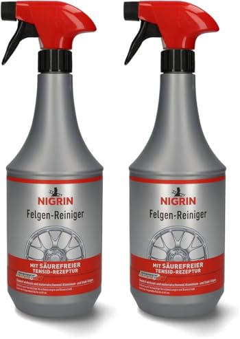 NIGRIN Felgenreiniger, säubert wirksam und materialschonend, entfernt Verschmutzungen, 1000ml (Packung mit 2)
