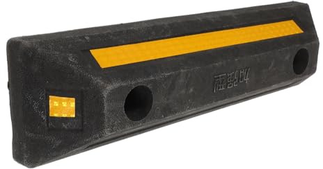 Gadpiparty Fermaruota Blocco per Parcheggio Auto Facile Installazione in Gomma Resistente All'usura e Limitatore per Spazi di Sosta per Garage