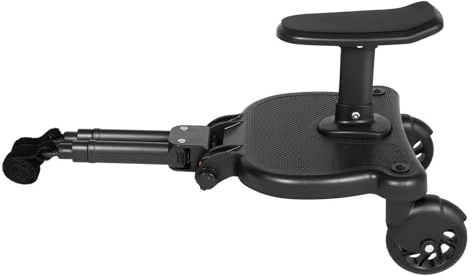 Tavola per passeggino con sedile, pedana universale per tutti i passeggini, design a due ruote a 360°, per bambini da 3 a 7 anni (25 kg)