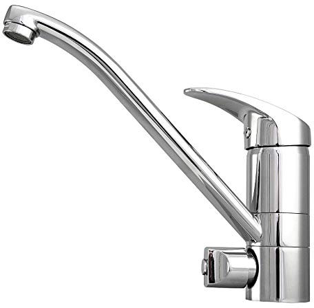 TGN Spültischarmatur mit Spülmaschinenanschluss, Geräteanschluss, Wasserhahn für die Küche, Messing, Unvollendet, Braun