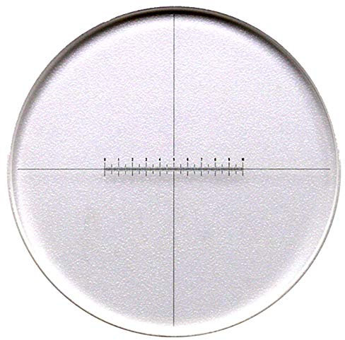 POWERTOOL Mikroskop-Okular-Mikrometer, K9 Ultra-weißes Glas, 0,1 mm Messgenauigkeit, 1-10 mm Reichweite, für Stereo- oder biologisches Mikroskop