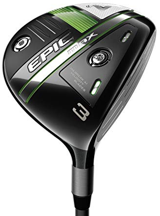 Callaway Golf 2021 Epic Max Fairway Wood, Fairway Holz, Golfschläger, Herren, Rechts, Leicht, Chrome