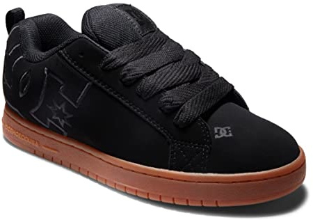 DC Zapatos de Skate Casuales Court Graffik para Hombre, Negro, Multicolor(Black/Gum/Black), 49.5 EU