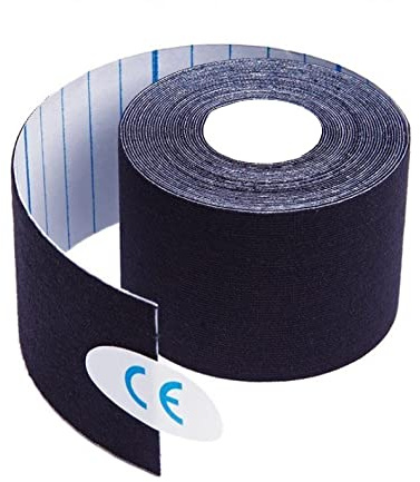 Cinta kinesiología, cinta adhesiva terapéutica elástica KT, cinta adhesiva impermeable hipoalergénica para deportes musculares, ideal para rodillas, articulaciones, hinchazón, alivio del dolor
