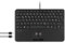 Perixx PERIBOARD-526 DE, kabelgebundene Mini-USB-Tastatur mit Trackball - X-Typ Scherentasten - 11,18x7,17x1,1 Zoll - 2 USB-Hubs integriert - DE Layout