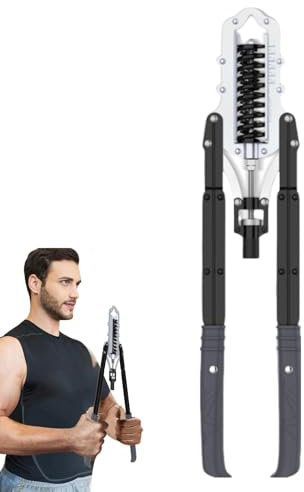 Arm-Brust-Trainingsgerät, Brust-Expander-Arm-Trainingsgerät - Brustexpander und Armstärker,Verstellbarer, rutschfester Armtrainer, Brustexpander aus verdicktem Kohlenstoffstahl für Zuhause und Fitness