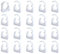 RHQFDM 20 Pcs PPR Tubo Morsetti 25 mm Tubo Clip Bianco Plastica Acqua Fissi Clip Universale Singolo Tubo Clip Fascetta Stringitubo Singola a Scatto Per il Fissaggio di Tubi in Cucine,Bagni e Piscine