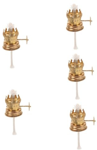 Garneck 5St Petroleumlampensockel lichterspitze Lampe Kopf Lotusölampen Zubehör Kerosinlampen Zubehör lampenfassung Halterung für Petroleumlampen Zubehör für Petroleumlampen Metall