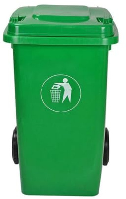 YXCUIDP Poubelles Cuisine Poubelles D'extérieur Pied Industriel avec Couvercle, Assainissement, Poubelles Commerciales Plastique For L'extérieur(100L)