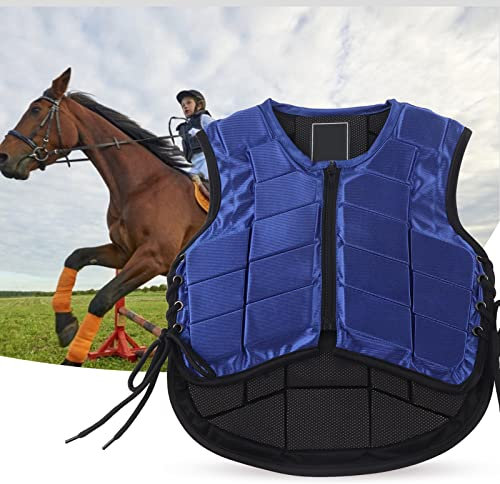 Ridväst för Barn, Skyddsväst i Nylon med Skyddsskum för Unisex, Skyddsväst för Ridsport, Skyddsutrustning, Kroppsskydd för Ridsport, Tillbehör Till Ridutrustning (CL)