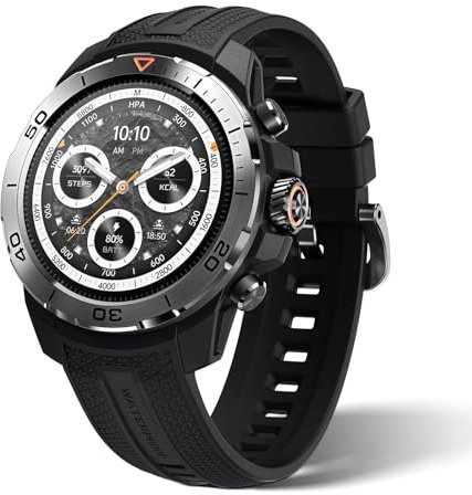 Mibro GS Explorer - GPS Multisport Smartwatch 1,32 AMOLED, Dual-Frequency GPS Sportuhr 10ATM Wasserdicht, 150+ Sportmodi, Outdoor Laufen Radfahren Tauchen Bergsteigen Wandern(Dunkelheit)