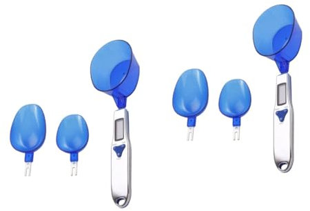 ABOOFAN 2st Elektronische Waagen Für Das Körpergewicht Mini-löffel Zutatenwaage Löffel Gramm Messlöffel Digital Digitale Gewichtslöffel Küche Löffel Mit Küchenwaage Blue Abs-kunststoff
