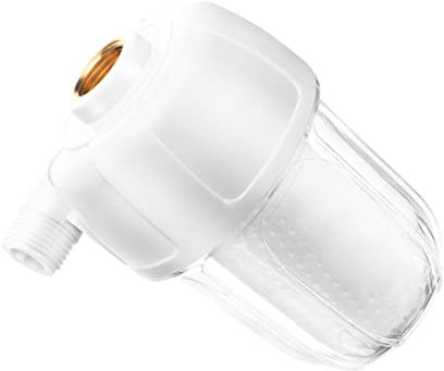 DOITOOL Filtro Purificador de Agua Antical para Calentador y Lavadora, Prefiltro de Plástico Abs y Pp, Carcasa Transparente, para Baño y Cocina, 1 Unidad, Uso Doméstico