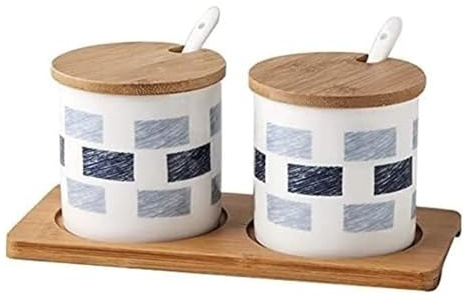 DHAEY Cuisine Distributeur d'huile et de vinaigre, Bouteilles d'huile en céramique, Sauce soja, vinaigre, Porcelaine de Collection, assaisonnements, Pots à épices Distributeur(M)