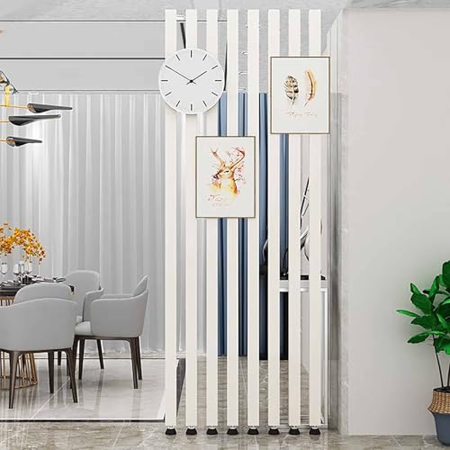 8 Pcs Metal Iron Wall Dividers - Privacy Screens for Entrance Hall, Floor to Ceiling Partition Column, Versatile Space Separator & Decorative Column Grill