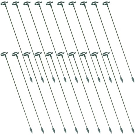 HOODANCOS Lot de 20 Tuteurs pour Plantes Grimpantes 48 CM en Plastique Résistant Supports pour Orchidées et Plantes en Pot Treillis Multifonction pour Jardin Intérieur et Extérieur