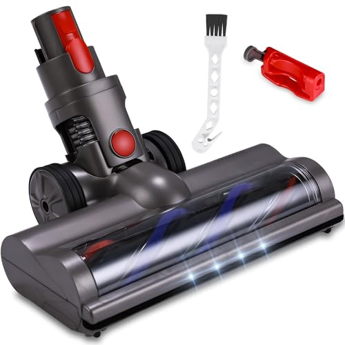 Upgrade Anti-Tangle Quick-Release Replacement Vacuum Head for Dyson V7, V8, V10, V11, V15 Cordless Vacuum Cleaners, Motorized Brush Roller Attachments Parts for Carpets, Rugs and Hardwood Floor