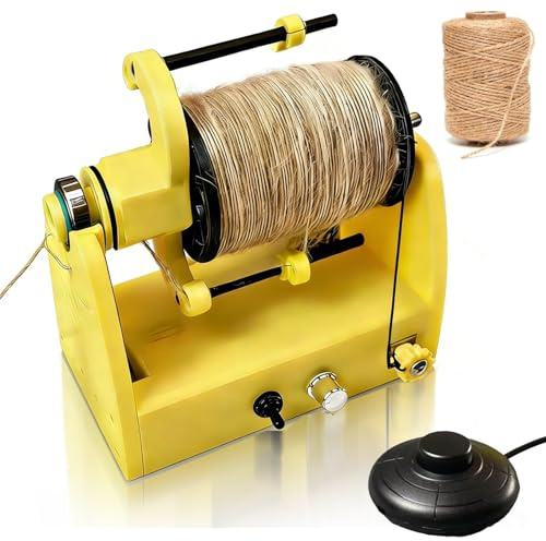 Fusa elettrica per filatura di filati, capacità 80g con interruttore a pedale, velocità regolabile 800 giri/min, avvolgitore per lana per roving misto e fai-da-te