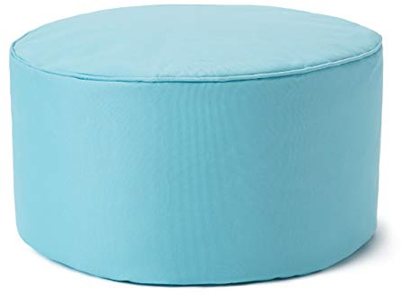 Lumaland Sitzsack Pouf (50 L) | Kompakter Sitzsack mit 3-in-1-Funktion: bequemer Hocker, praktisches Tischchen & stylischer Fußschemel für in- & Outdoor I Mit Flexibler EPS-Füllung | Ø 25 x 45 cm