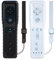 2 mandos a distancia para Wii, mandos de juego remoto TechKen compatibles con Wii de repuesto con silicona y correa de muñeca (blanco y negro)