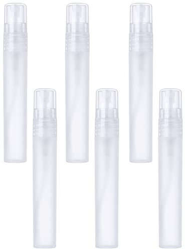 IRYNA 6 Pieces 8ML Empty Spray Bottle Plastic Fine Mist Small Spray Bottle Refillable Atomiser Travel Bottle Sets for Women Men Cleaning Cosmetic Perfumes