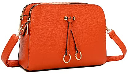 ELIOX Borsa a Tracolla Donna Piccola con 3 Scomparti Capienti - Borsa Mano PU Pelle Sintetica - Borsetta Moda Borse Spalla- Crossbody Bag