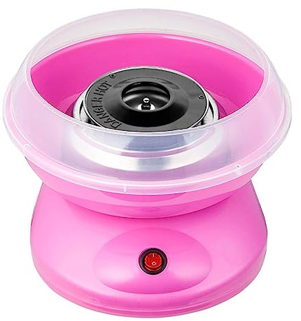 UZIAH Mini Cotton Candy Machine, 500W Electric Cotton Sugar Floss Maker, Household Kids Party Sweet Gift,Pink