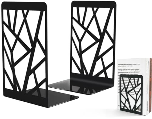 Lajiakoy® Buchstütze, Buchstützen Kreativ Metall Bücherhalter Bookends, Buch Halter, Unsichtbares Bücherregal, Bookends Buchstopper für DVD, CDs, Bücherregal, Büro, Schule