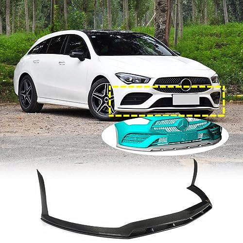 Frontal Alerón Spoiler Labio para Mercedes Benz C118 CLA250 CLA35 AMG Sedan 4-Door 2020-2023,Parachoques Delantero Labio Divisor Difusor Kit Carrocería