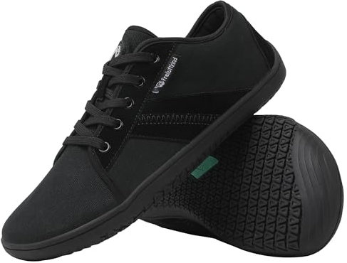 Freiluftkind® Baker (Größe 43 Schwarz) – gesunde Barfußschuhe Sneaker – Sneaker Barfußschuh für den Alltag – Entlasten Füße, Gelenke & Körper – Barfußschuhe für Damen und Herren