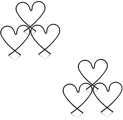 STOBAZA 6stücke Teiliges Herz Wanddeko Aus Liebe Wandkunst Für Schlafzimmer Wohnzimmer Und Mehr Robuste Stilvolle Herzform Für Valentinstag Und Hochzeiten