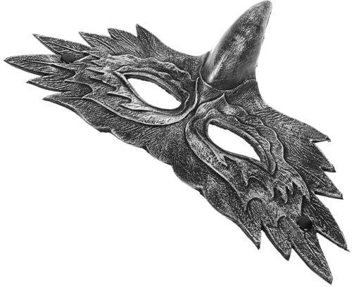 Amosfun Masque De Mascarade À La Mode Demi-masque Daile En Cuir Pu Léger Décoration Dhalloween