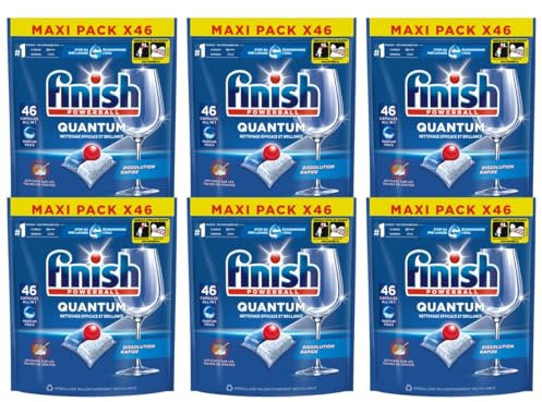 Finish Quantum Pastilles Lave-Vaisselle All in One- Parfum Frais - 276 Tablettes Lave-Vaisselle
