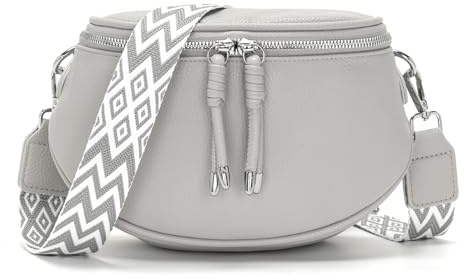 JSDOST Bauchtasche Damen klein Crossbody Bag Umhängetasche Damen Handtasche Veganes Leder Tasche