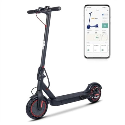 Chaos GT8 Electric Scooter – 350w Motor, 36V 7.8Ah Battery, 15.5mph Top Speed, App-Enabled | 12.4 Mile Range, 8.5 Solid Tyres, Dual Brake System, Foldable E-Scooter – IP54 Rated | Not Road Legal