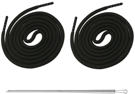 2 Stück Kordel für Jogginghose Kordel für Hoodie mit Durchziehnadel, 160CM Kordeln Kordelzug Gummiband für Hosenbund, Hosen Hoodie Kordelband Drawstring für Sporthose Jogginghose Band Badehose Schwarz