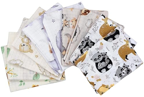 TupTam Baby Mullwindeln Spucktücher 70x80 5er / 10er Pack, Farbe: Unisex 7, Anzahl der Teile:: 10er Pack
