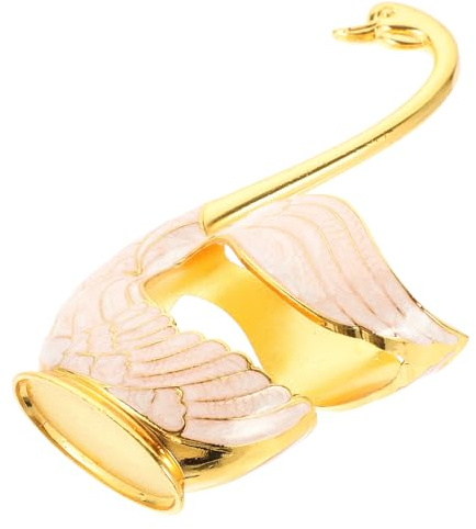 ULTECHNOVO Soporte para Cucharas de Cocina Base de Cisne Dorado Portacucharas Versátil para Cucharas de Café y Utensilios de Mesa para Hogar y Restaurantes