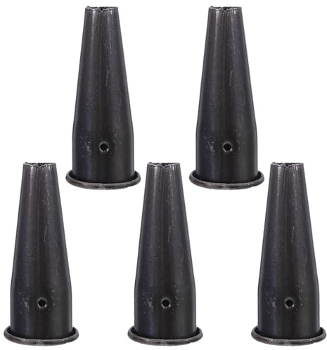HONITANO 5 Pezzi Ghiera di Ricambio in Acciaio per da Giardino, Ghiera per Manico Utensile da 1,6'' X 4'' per Rastrello E da Giardino, Ricambio per Manico Rastrello
