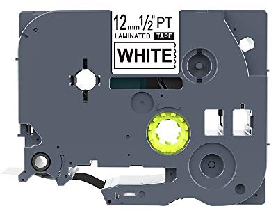 IDIK TZe231 Kompatibel für Brother P-touch Drucker Label Band Tze-231 Tz-231 12mm Schwarz auf Weiß TZ TZe 231 Laminiert Bänder