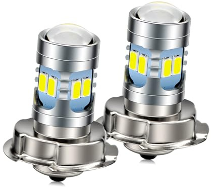Ruiandsion 2 pz P26S Lampadine a LED DC 6V 12V Super Bright 5730 12SMD Chipsets 6000K Bianco con proiettore LED Lampadina per faro moto