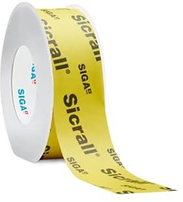 2 Rollen Siga Sicrall 60 Dichtungsband 60mm x 40m Klebeband Dampfsperre Dampfbremse