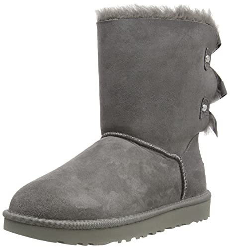 UGG Damen Bailey Bow Evergreen CLASSIC BOOT, Grey, 38 EU