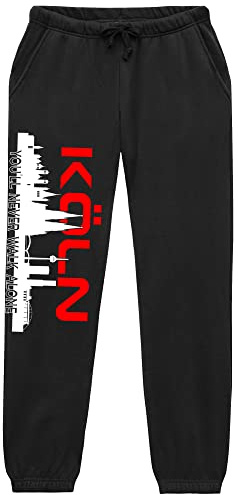 Köln Skyline Jogginghose | Fussball Cologne Hose Herren Ultras Sporthose Freizeithose Fanartikel